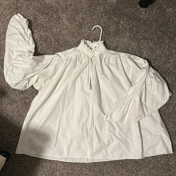 Maje lamier poplin cotton blouse - Picture 2 of 4